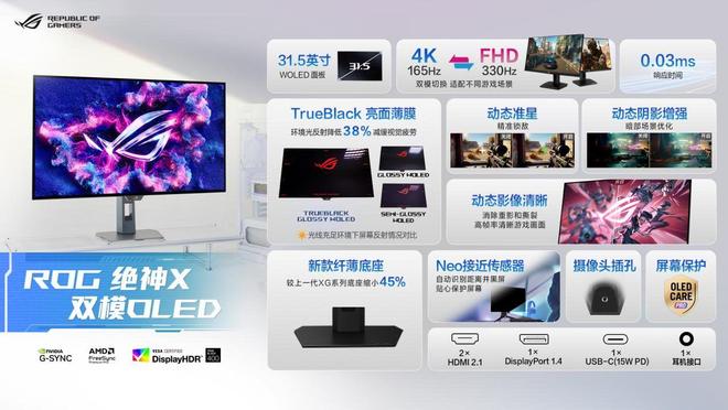 竞显示器与双模新品BW2025首秀！ROG 绝神 RO姬x初音未来版电(图7)